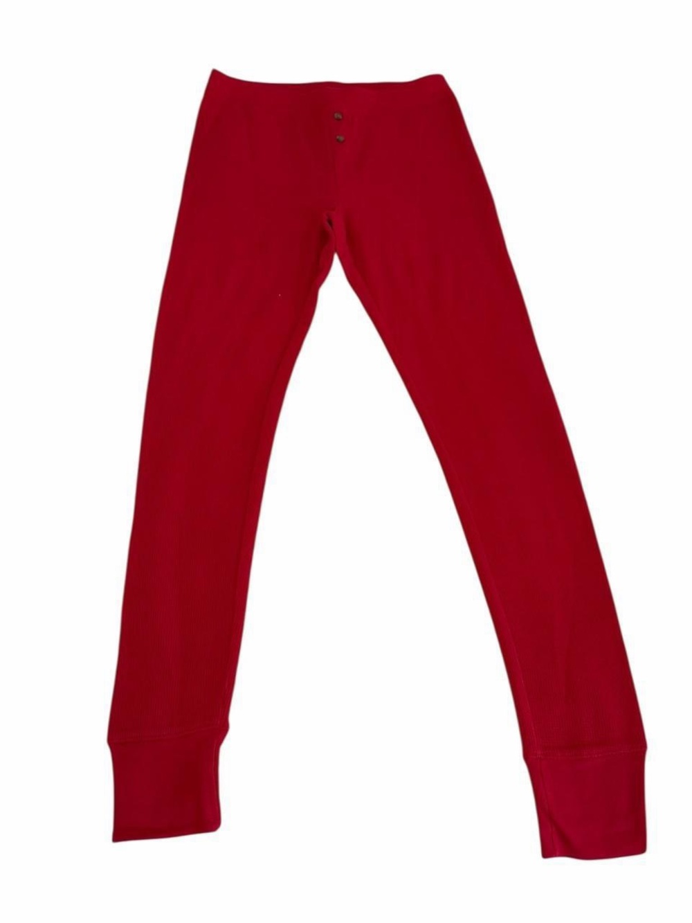 Old Navy Women’s Red Waffle Knit Thermal Leggings Size Small - Picture 3 of 8